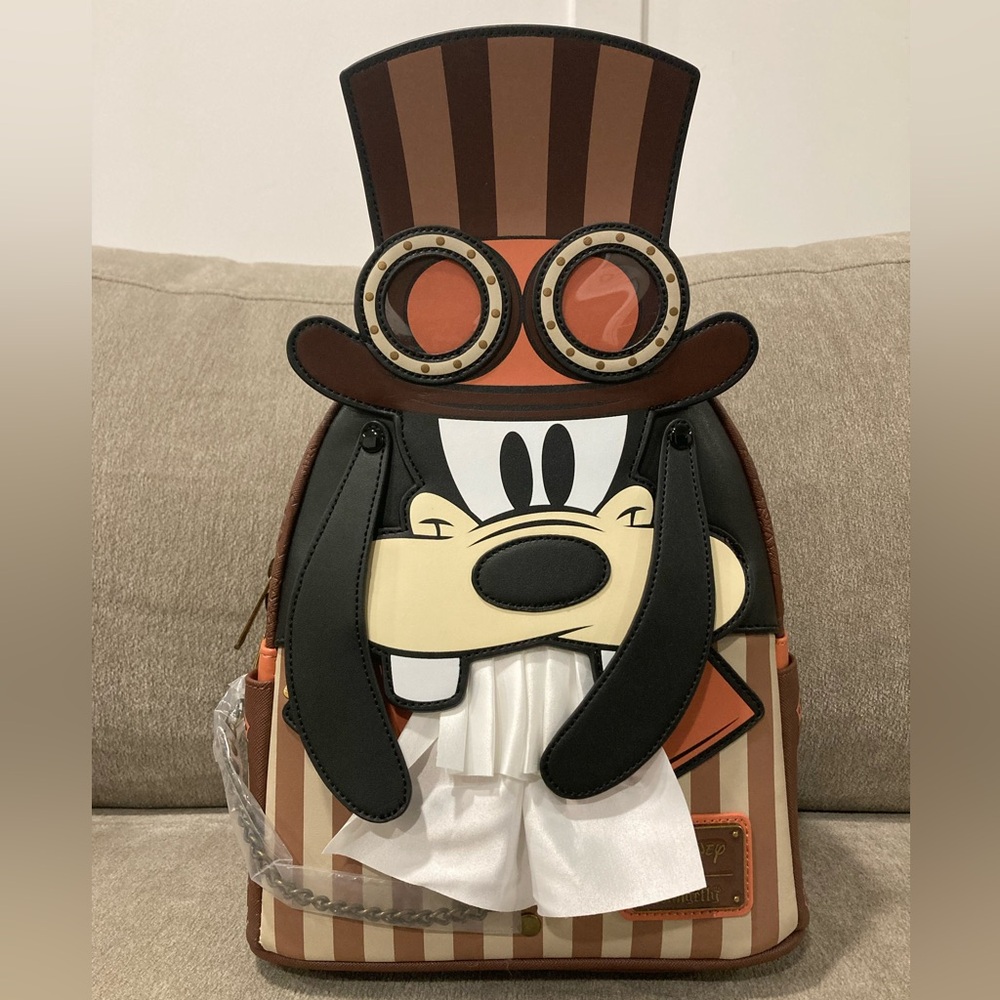 NWT Disney Loungefly Exclusive Steampunk Goofy Mini Backpack